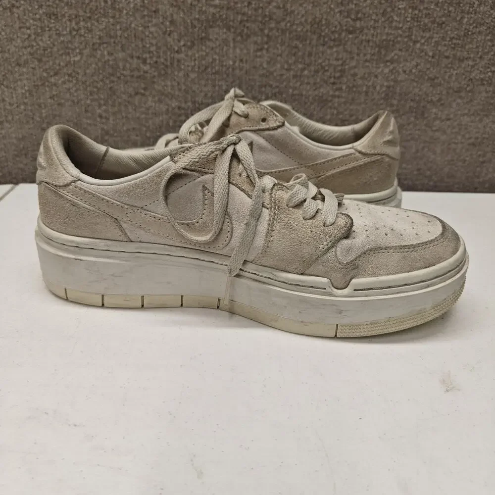 Nike Air Jordan Elevate Low Size 9 Women's Beige Suede Sneakers Shoes